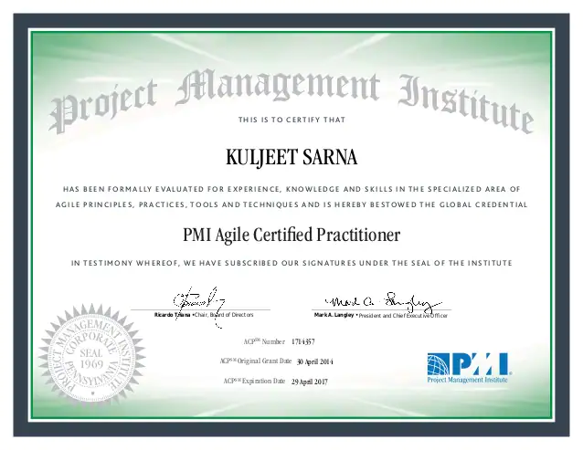 Buy PMI-ACP Certificate